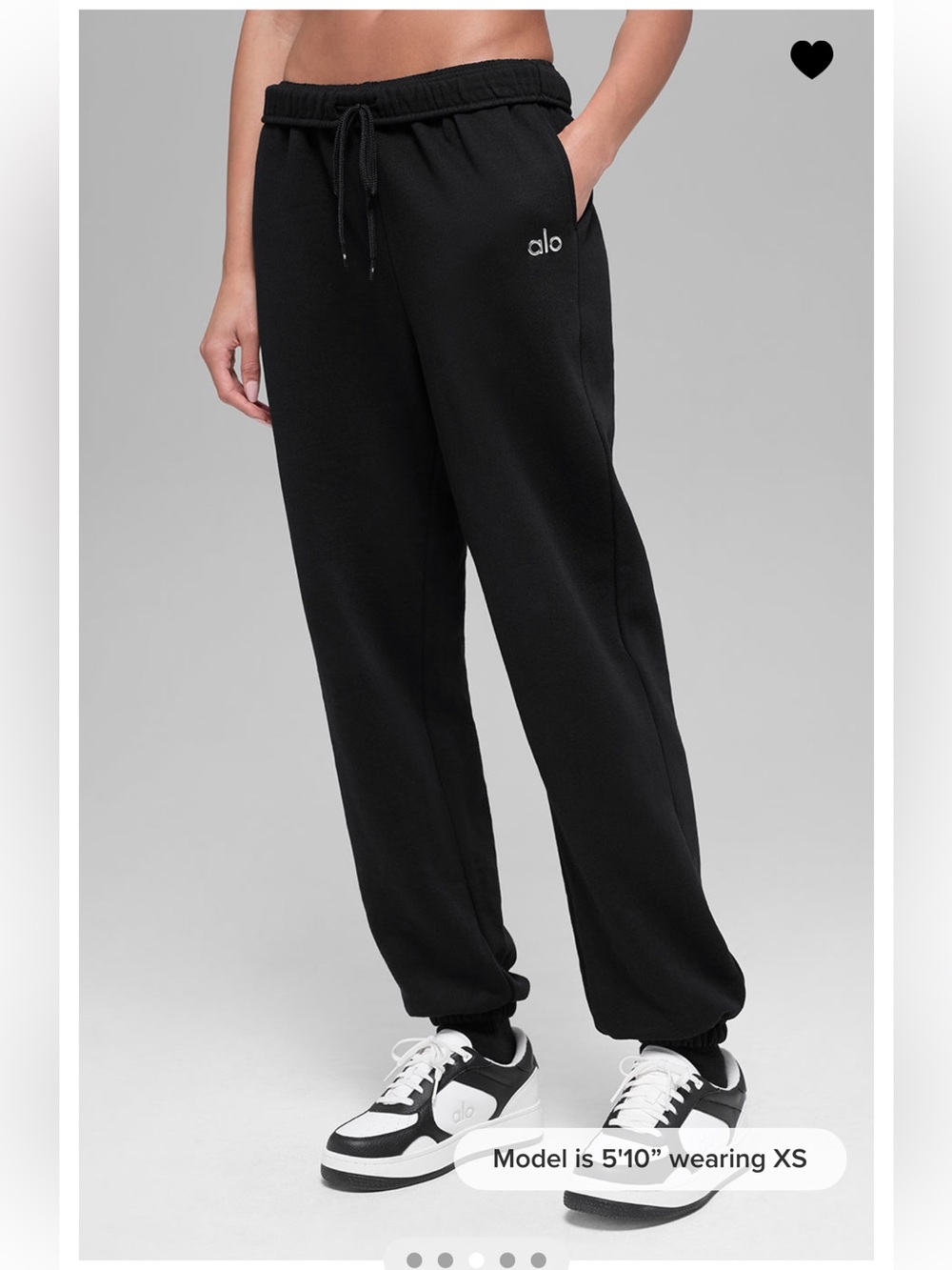 Alo Yoga Accolade Jogger Sweatpant - Black- XS - Picture 3 of 11